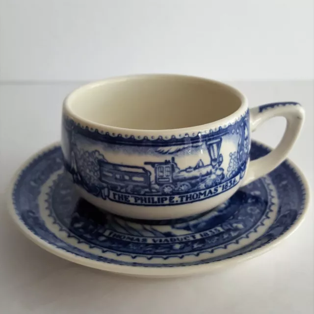 B&O Baltimore Ohio Railroad Demitasse Cup & Saucer Scammells Lamberton China