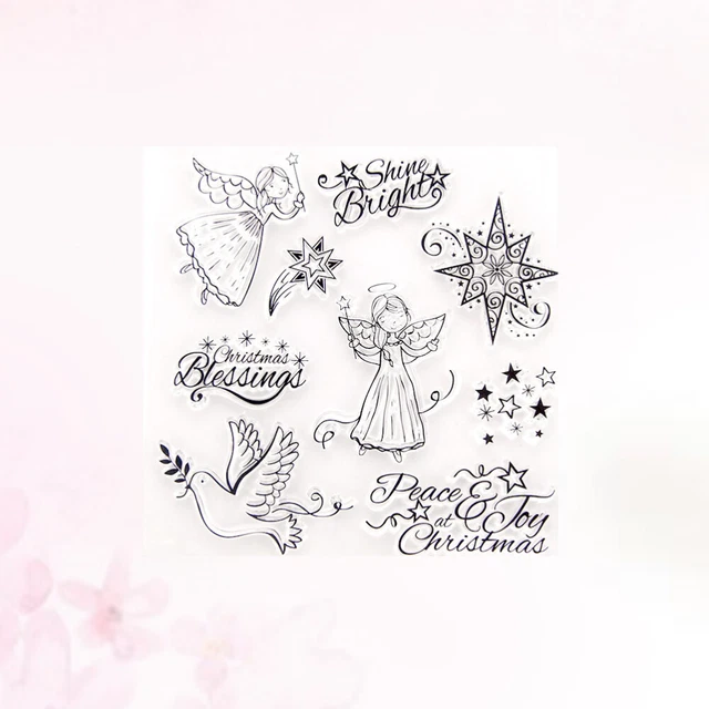 2 stücke klar stempel transparent dichtstempel für diy scrapbooking handwerk 9