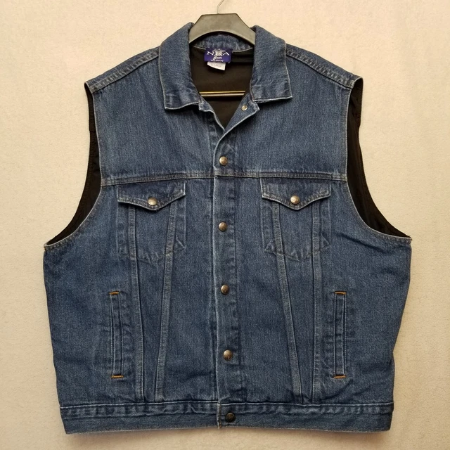 Authentic NRA Denim Conceal Carry Tactical Vest Made In USA Mens Size XLARGE