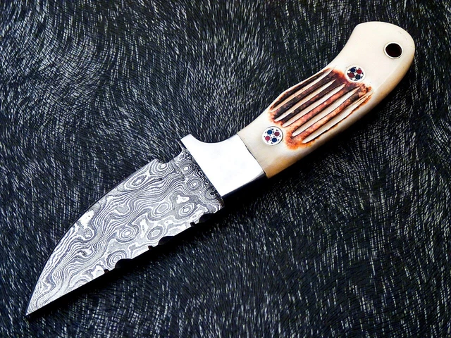 CUSTOM HAND FORGED Damascus Steel Knife Handmade Hunting Knife CAMPING KNIFE 627