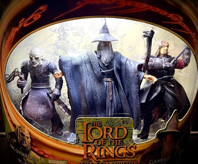 LORD OF THE Rings LOTR Toy Biz LOTR 3 Action Figure Promo Lot 2002 MIB
