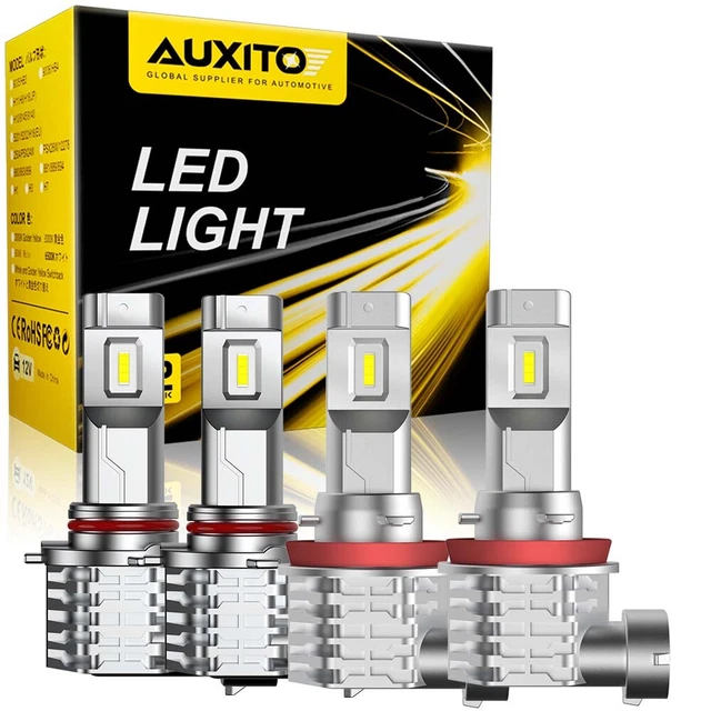 Kit Ampoules LED HB3 9005 Blanc pur 6500K Phares avants 72W