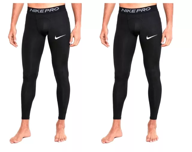 Nike Men's Pro Training Tight Fit Leggings Sports Running Activewear Gym Legging