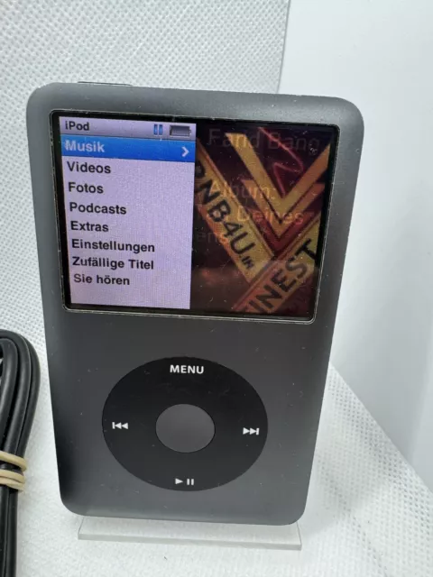 Apple iPod Classic 7. Génération Argent Gris 160GB Occasion État #4455 2