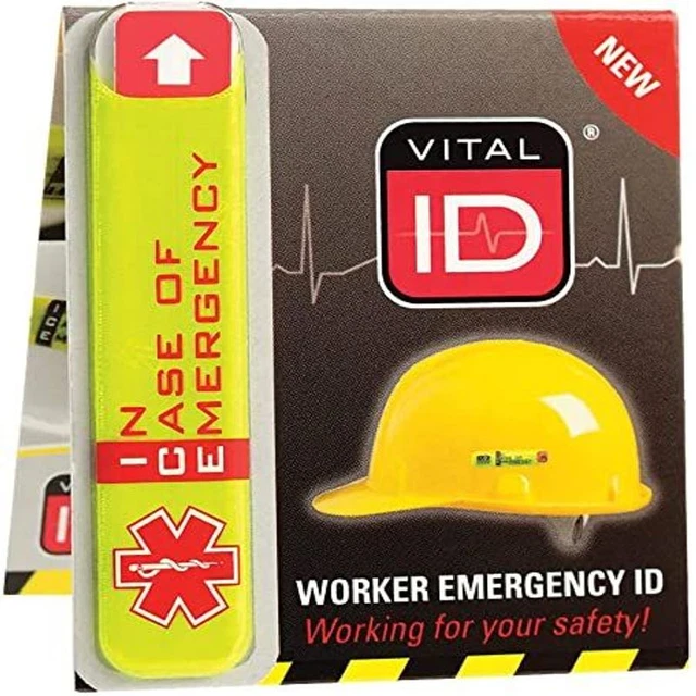 SmartSign (Pack of 5) 0.5 x 2.75 inch “In Case Emergency” x