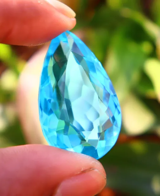 Pear Cut Shape 59.30 Carat Natural Sky Blue Aquamarine Certified Loose Gemstones