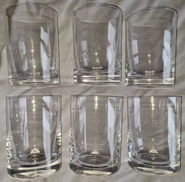 DAUM France Lot de 6 verres en cristal pour scotch / whisky - Grand standing !