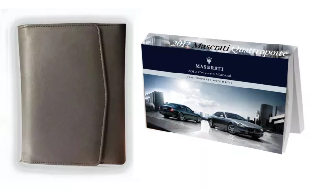 Owner Manual for 2012 Maserati Quattroporte Owner's Manual Factory Glovebox Book