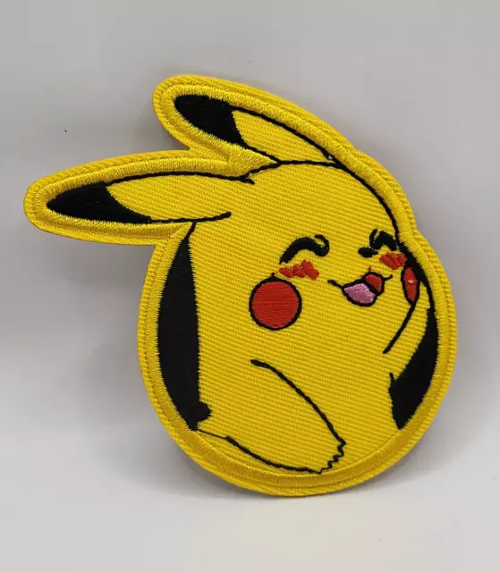 Pikachu Sitting Pokemon Patch Iron On Sew On Embroidered Applique Patches  Sew-On