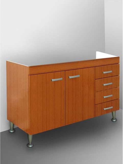 Mobile sotto lavello 120x60 metallo MODERNA CLIPMETAL colore ANTRACITE per lavello 120x60 nicchia frigo | Leroy Merlin
