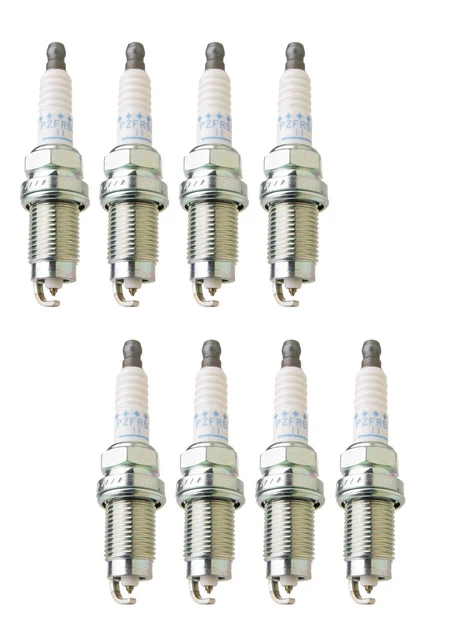 NGK Spark Plug Set (8 Pieces) (Laser Platinum) (Gap 0.044)