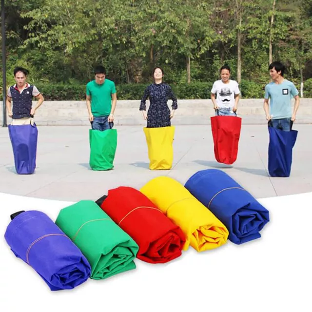 Outdoor Fun School Sack Race Bag Kid Adult Familie Sack Racing Game Spo-u-