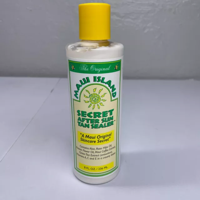 Sellador bronceado Maui Island Secret After Sun 8 oz. Botella The Original Aloe Rose Hips