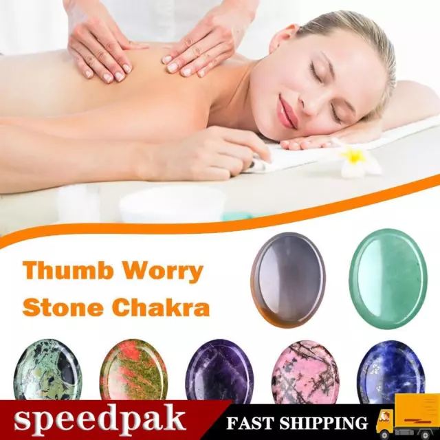 Chakra Worry Thumb Stone Gemstone Reiki Antianxiety Gems Anxiety Palm B5