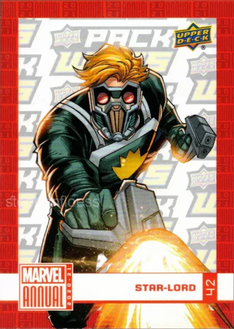 2020-21 2021 Marvel Annual Pack Wars Victor Prize Parallel #42 Star-Lord