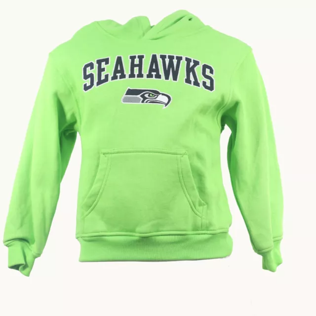 Seattle Seahawks Official NFL Apparel Youth Kids Size Hooded Sweatshirt New Tag