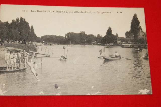 Les Bords De La Marne Joinville Le Pont Baigneurs (R422)
