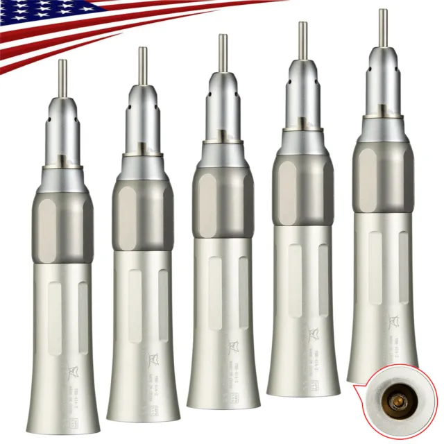 1-5x Dental Slow Speed Straight Handpiece Nosecone compatible NSK Motor YX65 F#t