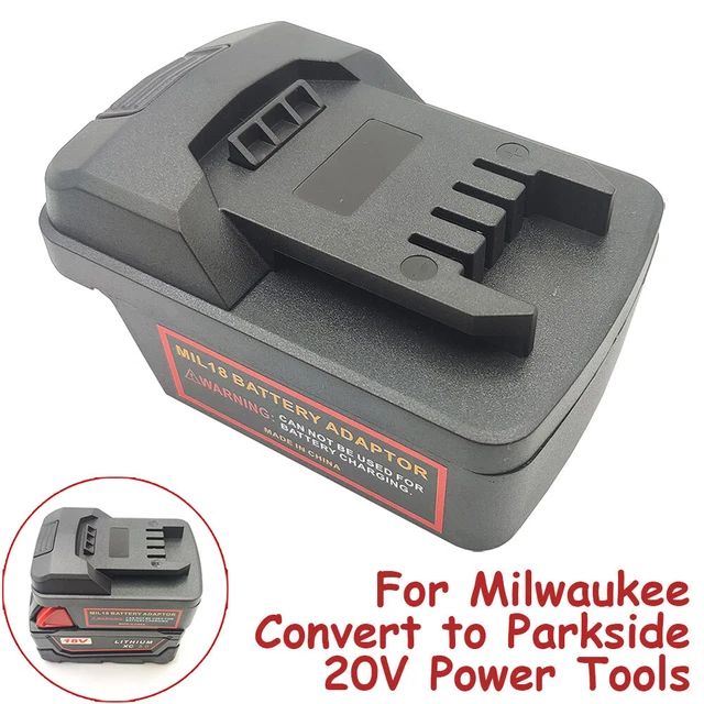 BATTERY ADAPTER FIT Milwaukee 18V M18 Convert to for Parkside 20V Power Tool 14.99 PicClick UK