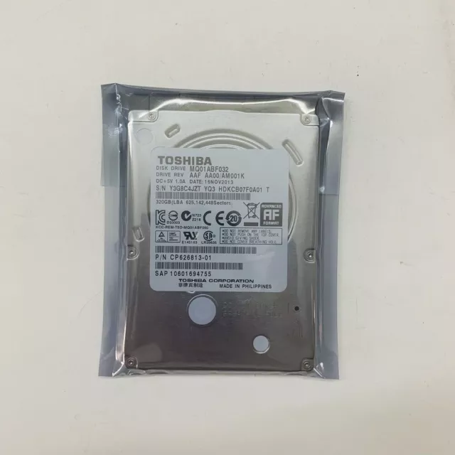 Toshiba 320 GB 320GB 7MM 2,5 Zoll HDD Festplatte 5400Rpm MQ01ABF032 SATA