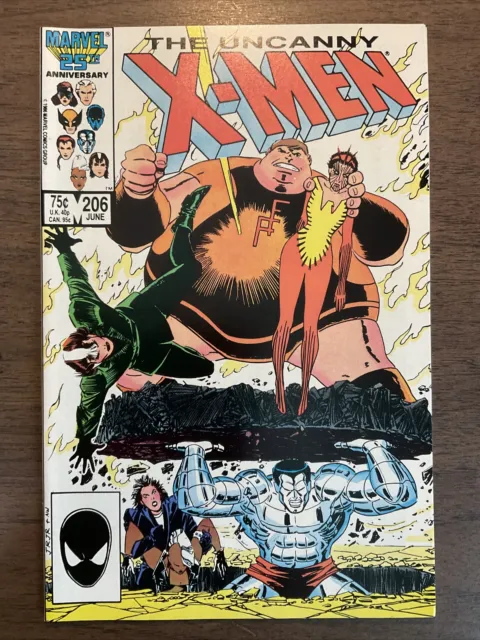 UNCANNY X-MEN  # 206  -  1986 Marvel Comic by Chris Claremont ￼— NM