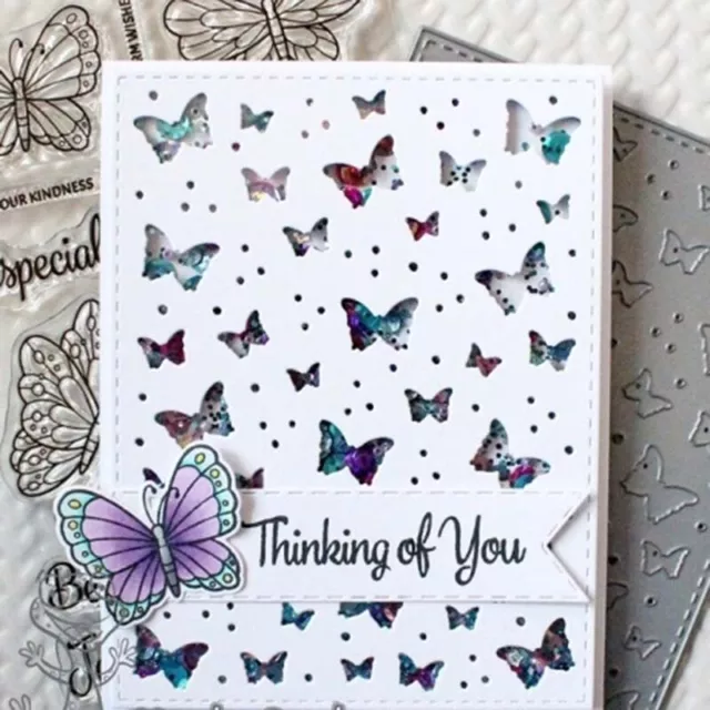 Butterfly background Metal Cutting Dies Stencils Scrapbooking Craft Embossing