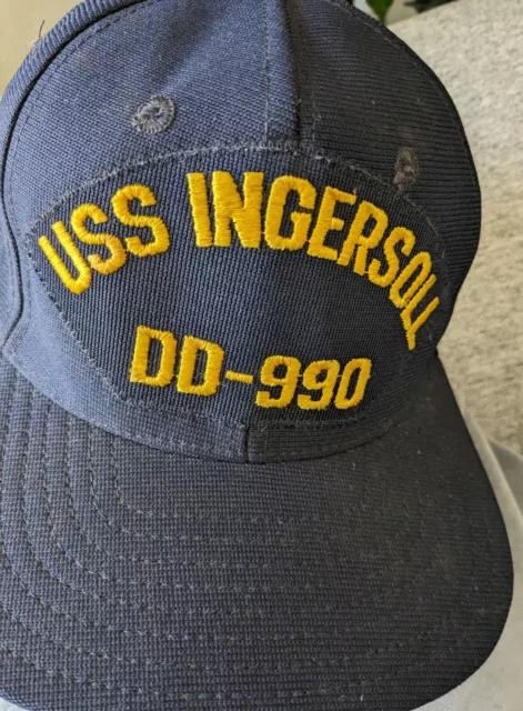 USS INGERSOLL NEW ERA PRO Model M/L CAP made USA. snapback. Gently used. VTG.