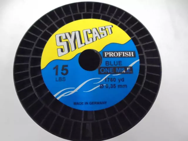 SYLCAST BLUE 1 mile spool 22lb monofilament fishing line as used