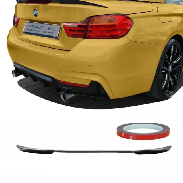 Heckspoiler Kofferraum Schwarz Glanz passend für BMW 4er F33 Cabriolet nicht M4