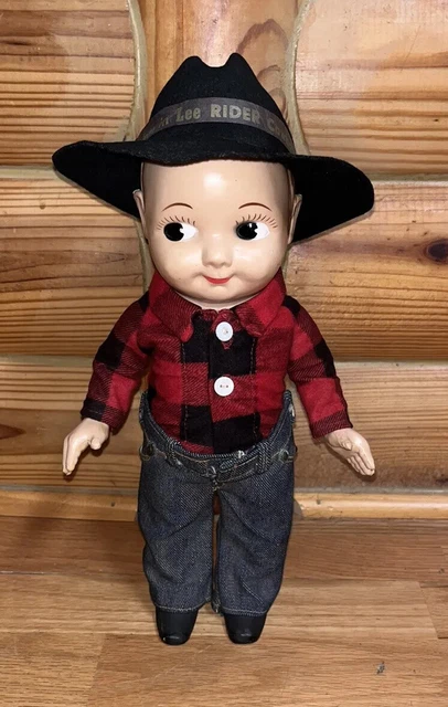 Vintage Buddy Lee Doll Cowboy Jeans Pants Store Display Hat Original 30s 40s 50s
