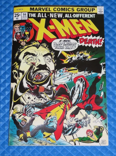 X-Men #94 Facsimile Cover Marvel Classic X-Men Reprint Interior New Team