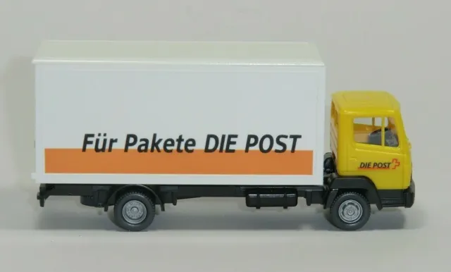 Wiking - MB 814 Kofferaufbau "Für Pakete die Post", Schweiz PTT, 1:87 - N807/A9 5