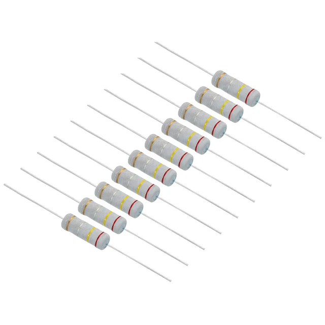 Metal Oxide Film Resistors 20-Pack 10 Ohm Resistors – 3W, 5% Tolerance, Metal Oxide Film Electronic Project Resistors Lead