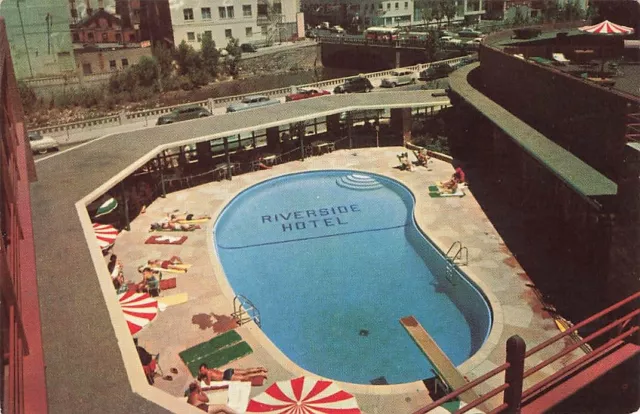 Postcard Pool Riverside Hotel Reno Nevada