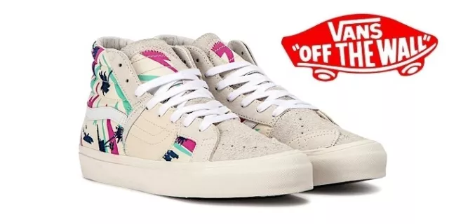 NEW VANS VAULT SK8-HI Tops BRICOLAGE LX Palm Trees Beach VA45K3VM4 Mens Sz 13 US 2