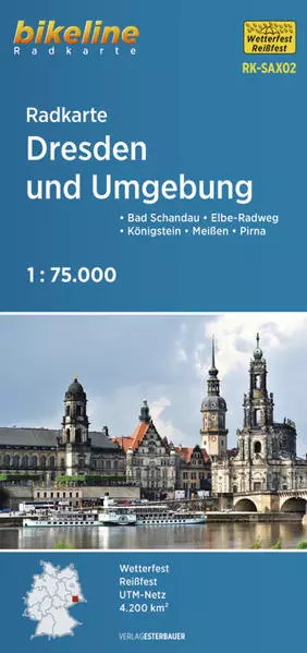 Radkarte Dresden und Umgebung 1 : 75.000 (RK-SAX02) | deutsch