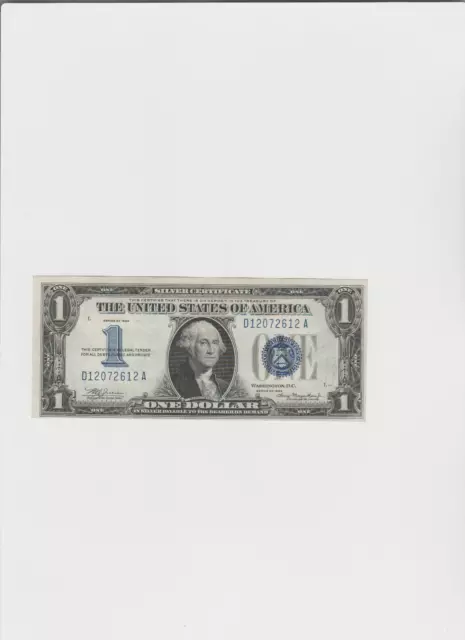 1934 $1 Funny Back Silver Certificate Blue Seal High grade Lightly Circulated
