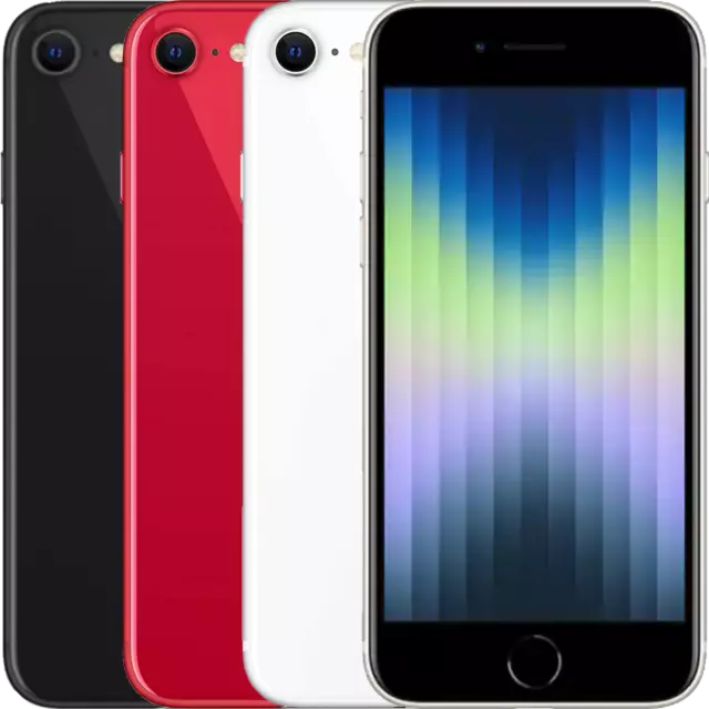 Apple iPhone SE 2022 3. Gen 64/128/256GB 5G entsperrt schwarz/rot/weiß