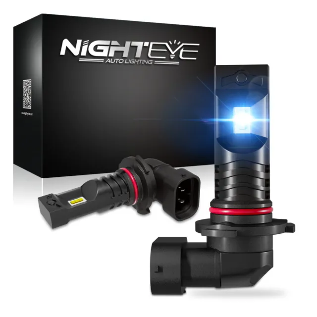 Nighteye 2x 9006 HB4 LED Auto Nebelscheinwerfer Nebel Licht Birne Lampen Weiß DE