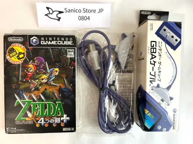 Legend of Zelda The Four Swords Nintendo Game Cube NTSC-J(Japan) with GBA Cable