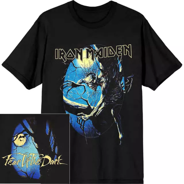 Iron Maiden Fear Of The Dark Oval Eddie Moon Shirt S-XXL Official Band T-Shirt