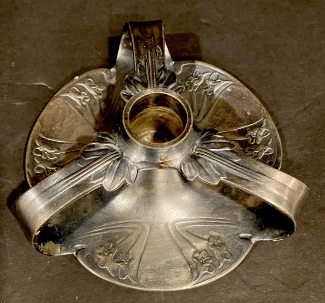 Tallis Goldsmithery Candle Holder Art Nouveau Bourgeois Christof Le 1900 Silver