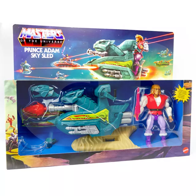 MotU Masters the Universe Origins Figur: Prince Adam + Sky Sled (Verp. besch.)