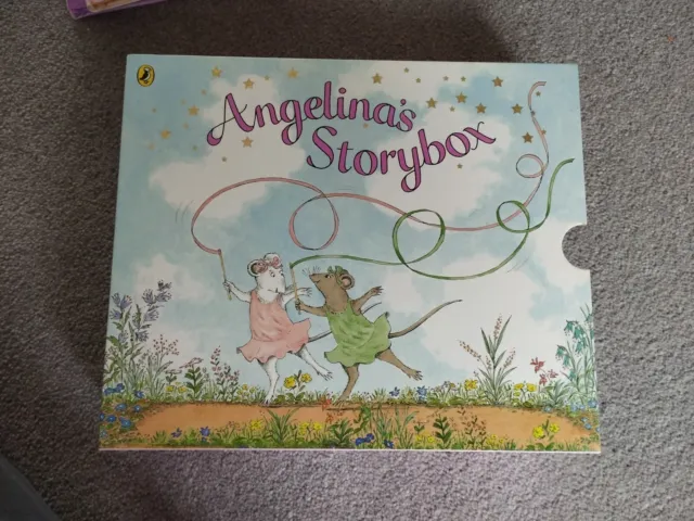 Angelina Ballerina Angelina's Storybox 6 Hardback Books Collection Box Set Vgc