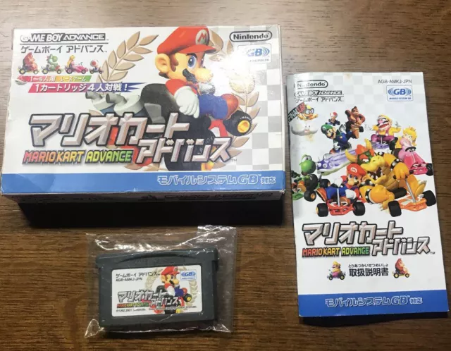 Mario kart Advance Super Circuit Nintendo Game Boy Advance GBA Japan Tested