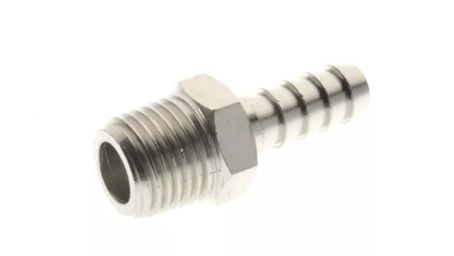 Nickel-plated threaded straight brass connector G3/8z for hose 12, 3040 1 /T2UK