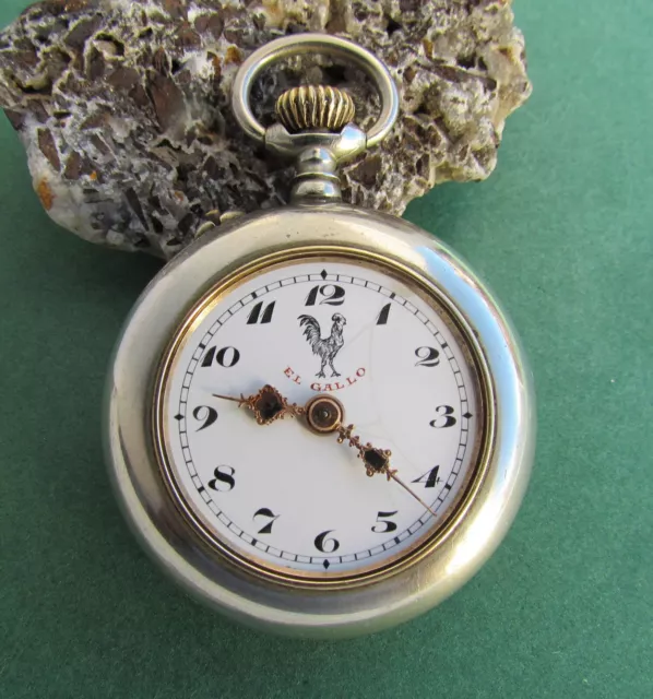 Reloj de Bolsillo SYSTEME ROSKOPF - EL GALLO. Década 1900