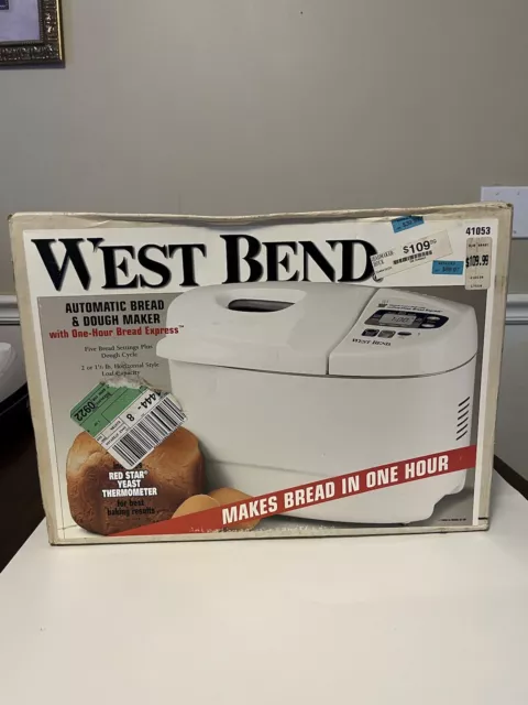 VTG SEALED 1998 West Bend Automatic Dough & Bread Maker Model 41053 Made in USA