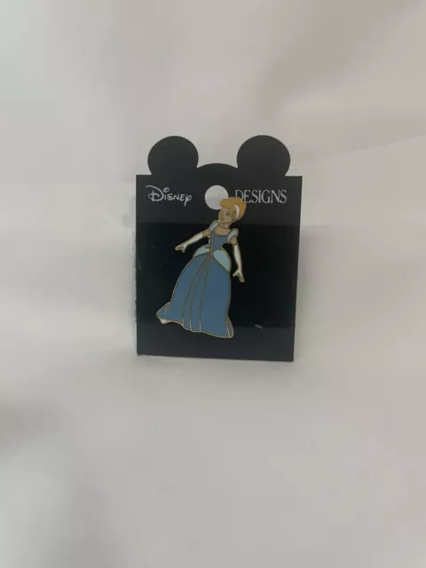 Vintage 1990s Walt Disney World Designs Cinderella Blue Gown Dress Trading Pin