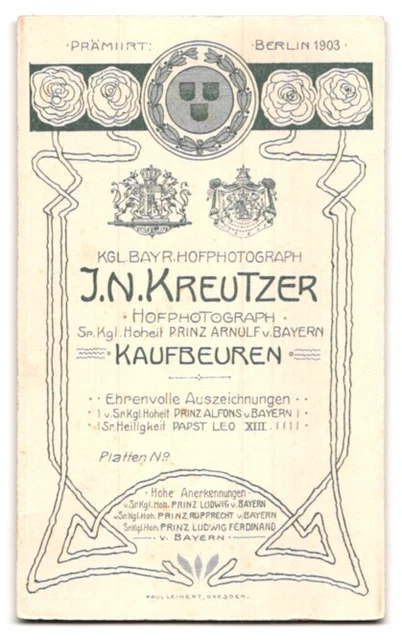 Photography J. N. Kreutzer, Kaufbeuren, Am Wiesthor, portrait beautiful miss 2